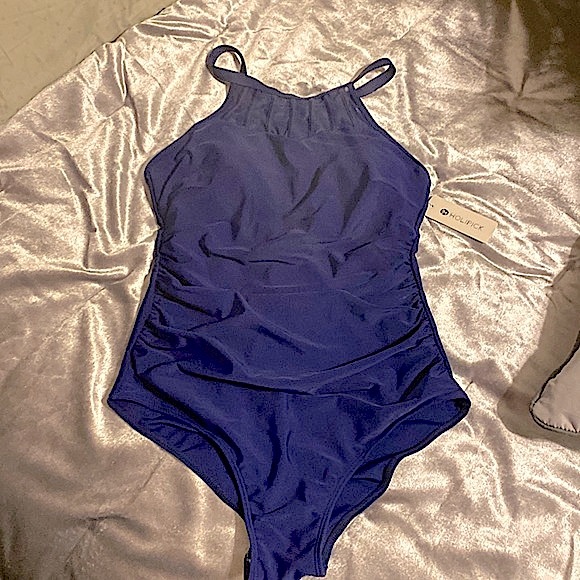 NWT HOLIPIK Womens 1pc swim suit. MED. Made of Nylon & Spandex - Picture 5 of 11